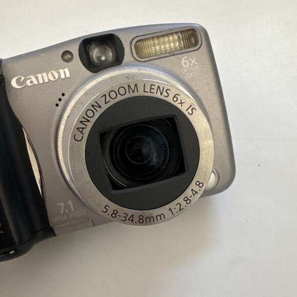 Canon PowerShot A710 IS Digital Camera 7.1 Megapixel 6x Optical Zoom Worker READ - Picture 10 of 14